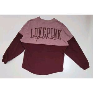 Victoria Secret Love‎ Pink Pullover Crew Neck Sweatshirt Lounge VS Victoria's XS